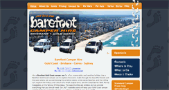 Desktop Screenshot of barefootcamperhire.com.au